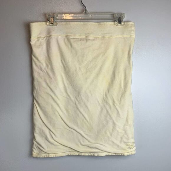 American Eagle Outfitters customized Yellow Bleach Tie Dye Reversible Tube Top L - Picture 4 of 8